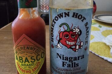 This mornings egg hot sauces.