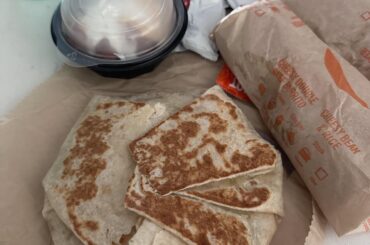 This is how to eat the Crunchwrap from the BYO online special