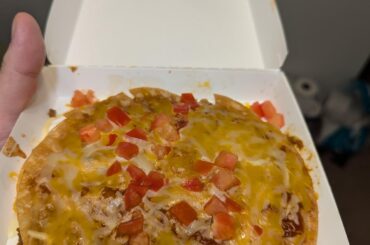 A Mexican Pizza I Ordered at 2:20 AM on DoorDash