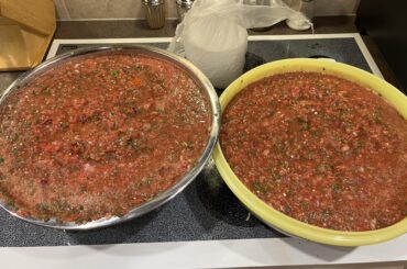 The last of the summer garden salsa. Ended up with just under 25 gallons made this year.