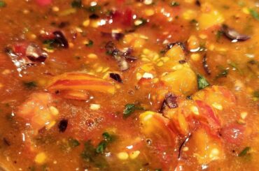 As new gardeners we had a great yield this year from the greenhouse. Fresh pico de gallo, and a roasted/charred salsa, all peppers and tomatoes home grown from seed.