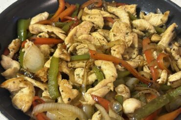 Chicken fajitas