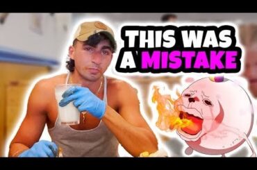 I did the Chicken Or The Egg Ludicrous Challenge - It was extremely painful to say the least