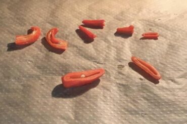 Dried and crushed Ghost pepper