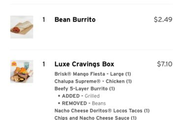 Ima keep saying this Taco Bell is a great bang for the buck on the app