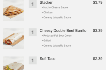 Rate my order. Chalupa was a Fire Reward.