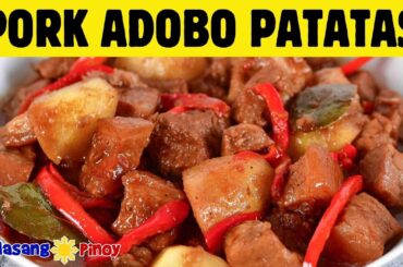 Braised Pork Recipe | Pork Adobo with Potato and Bell Peppers