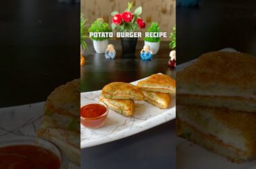 Trending recipe of crunchy Potato Burger #shorts #burger #potato #recipe #crunchy