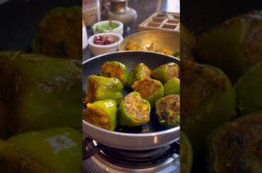 Masala Shimla/stuffed capsicum#shortsfeed #shorts #shortvideo