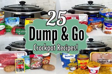 25 EASY DUMP & GO CROCKPOT DINNERS | SO GOOD SIMPLE & TASTY SLOW COOKER RECIPES | JULIA PACHECO