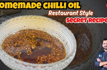 How To Make Proper Chili Oil Chinese Style | 5 minute Chilli Oil | Quick & Easy  @chefirfanwasti