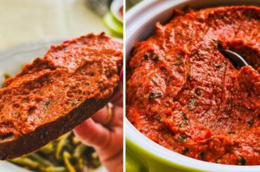 Healthy Red Pepper and Walnut Dip Recipe | Delicious Vegan & Vegetarian Appetizer