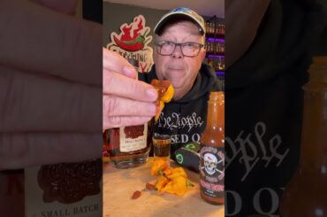 Dirty Nut Sack. Super Hot Pepper, TOT Nuts, Hot Sauce and a Bourbon Chaser.
