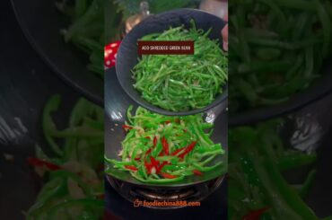EASY STIR-FRIED GREEN BEAN WITH CHILI PEPPER RECIPE #recipe #cooking #chinesefood #greenbean #chili