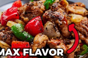 Chicken With Black Pepper Sauce