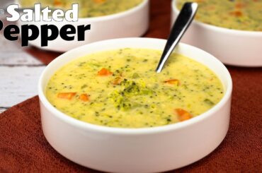 Easy Broccoli Cheddar Soup (One Pot Pressure Cooker Recipe)