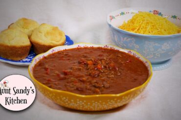 Aunt Sandy's Hearty, Must-Try, Homemade Chili Recipe