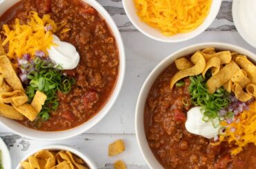 Beefy Loaded Oklahoma-Style Chili Recipe