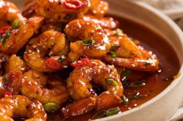 Asian Chilli Garlic Prawns