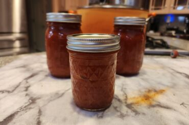 Made some recreational Ketchup today. Lol. Habanero/ghost/Serrano pepper.