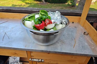 Forced to pick all the veggies from the garden