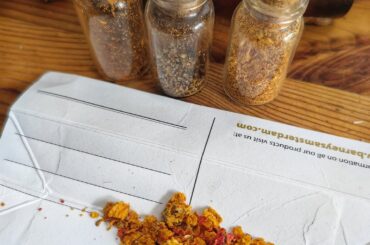 Homegrown spicy chilipowder on the go.