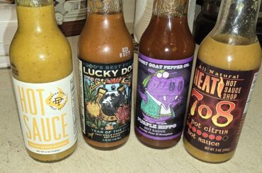 Mail call! Trying some fruity sauces..