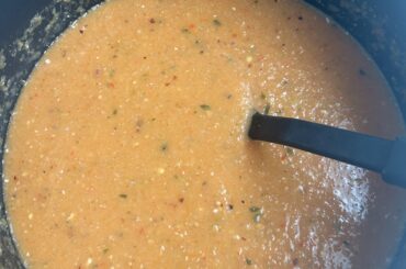 tomato soup with hot peppers