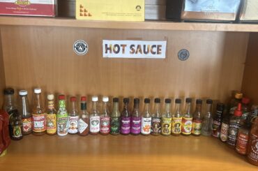 My local bagel sandwich spot. I have a different dab with each bite.