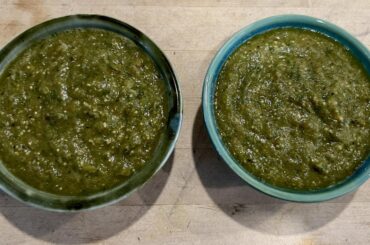 Salsa verdes from garden