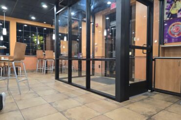 Why did my local taco bell add an extra door? This took away a few seating