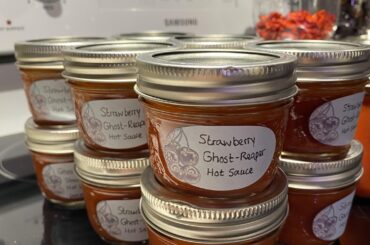 Canned Strawberry Ghost/Reaper Hot Sauce