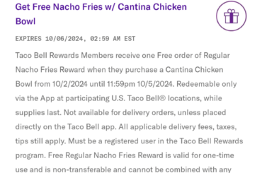 What are y'all thoughts on this free fries offer this week? Haven't seen anyone mention this