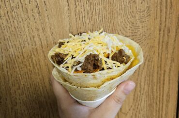 My diy taco bell menu item of the night: the doritos locos Tacone