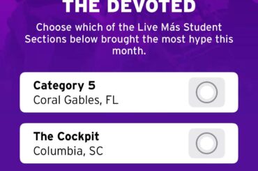 Student Fan Section Voting