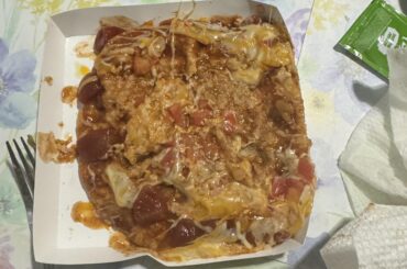 My Mexican pizza was at the bottom of the bag. Doesn’t that look appetizing?