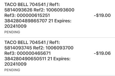 What is this crap I’ve paid twice trying to get food and my payment gave me a error on their app now I’ve paid 38 dollars without getting a order placed