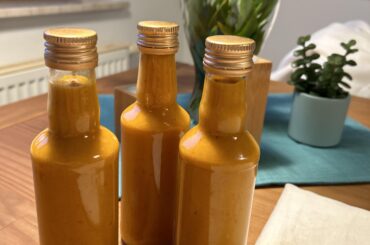 My first Habanero hot sauce, peppers grown in Germany