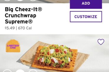 Big Cheez-it is back !