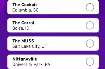 Student section voting