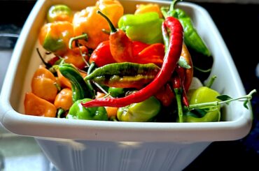 Hot Pepper from our garden