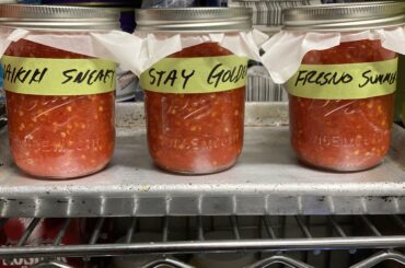 Working on my first batch of sauces