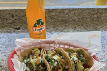 Chorizo tacos from Taqueria mi Arandas in Chicago Heights, IL