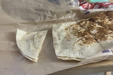 Extra chicken and cheese dilla