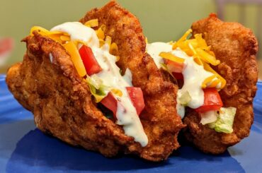 We got naked chicken chalupas at home.