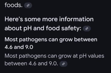 Testing oh for long fridge storage