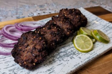 Spicy Beef chapli Kebabs. Made a bun kebab out of it too.