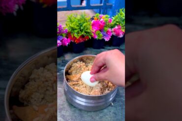 Today’s lunch box recipe: Chicken briyani with chicken gravy & soup #shorts #lunchideas #lunchbox