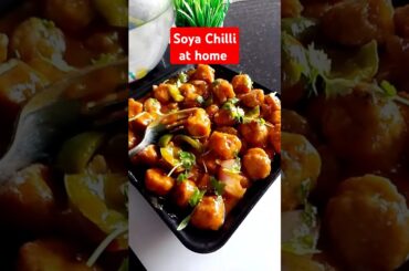 Soyabean chilli recipe #soya chilli recipe #soya chunks recipe #shorts #viralshort #ytstudio