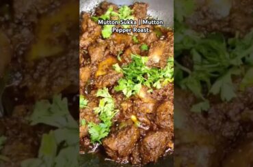 "Mutton Sukka Recipe | Spicy Mutton Pepper Roast | South Indian Style Mutton Fry | Cheesy Retreats"
